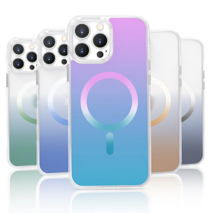 For iPhone 14 Gradient Magsafe Magnetic Phone Case (Pink Blue) - iPhone 14 Cases by buy2fix | Online Shopping UK | buy2fix