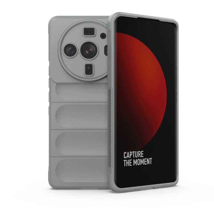 For Xiaomi 12S Ultra Magic Shield TPU + Flannel Phone Case(Grey) - Xiaomi Cases by buy2fix | Online Shopping UK | buy2fix