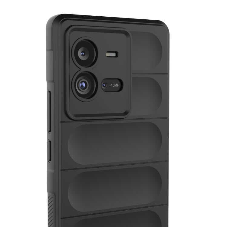 For vivo iQOO 10 Pro 5G Magic Shield TPU + Flannel Phone Case(Dark Blue) - vivo Cases by buy2fix | Online Shopping UK | buy2fix