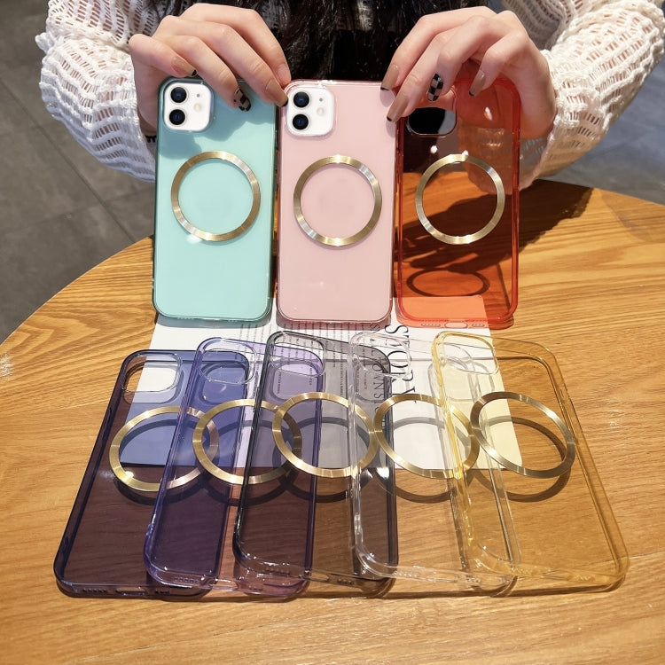 For iPhone 11 CD Texture MagSafe TPU Phone Case (Transparent) - iPhone 11 Cases by buy2fix | Online Shopping UK | buy2fix