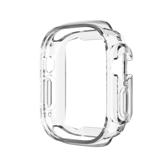 Half-inclusive Transparent TPU Protective Case For Apple Watch Ultra 49mm / Apple Watch Ultra 2 49mm - Watch Cases by buy2fix | Online Shopping UK | buy2fix