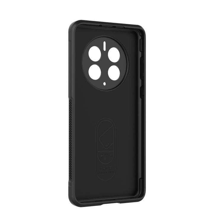 For Huawei Mate 50 Pro Magic Shield TPU + Flannel Phone Case(Dark Blue) - Huawei Cases by buy2fix | Online Shopping UK | buy2fix