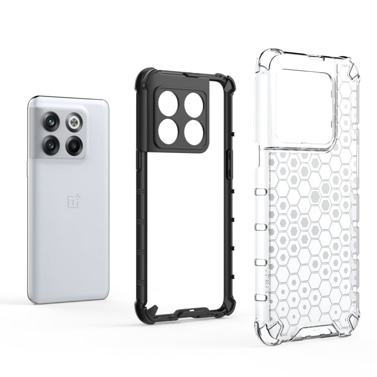 For OnePlus 10T Honeycomb Phone Case(Black) - OnePlus Cases by buy2fix | Online Shopping UK | buy2fix