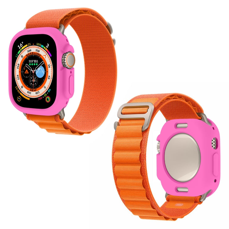 For Apple Watch Ultra 49mm Candy TPU Protective Case(Pink) - Watch Cases by buy2fix | Online Shopping UK | buy2fix