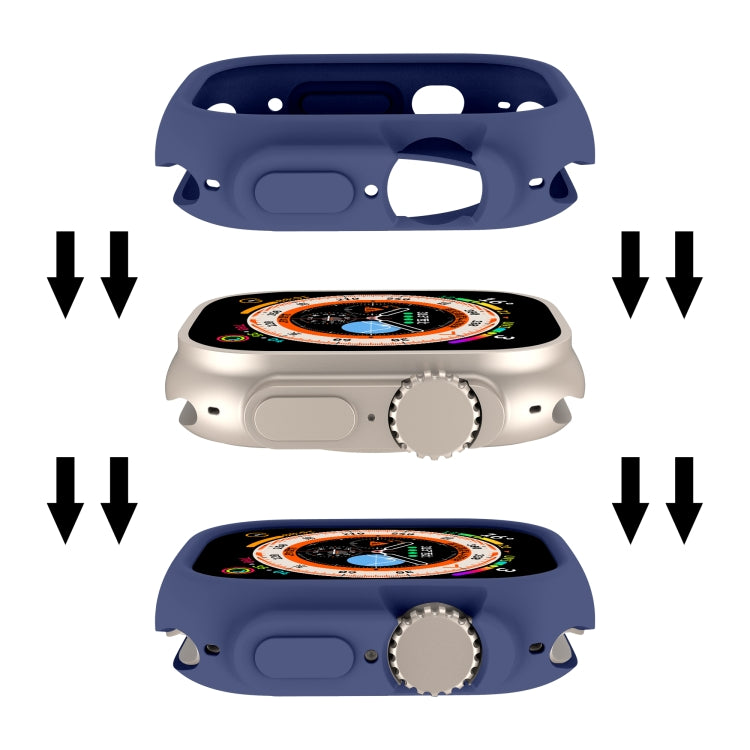 For Apple Watch Ultra 49mm Candy TPU Protective Case(Royal Blue) - Watch Cases by buy2fix | Online Shopping UK | buy2fix