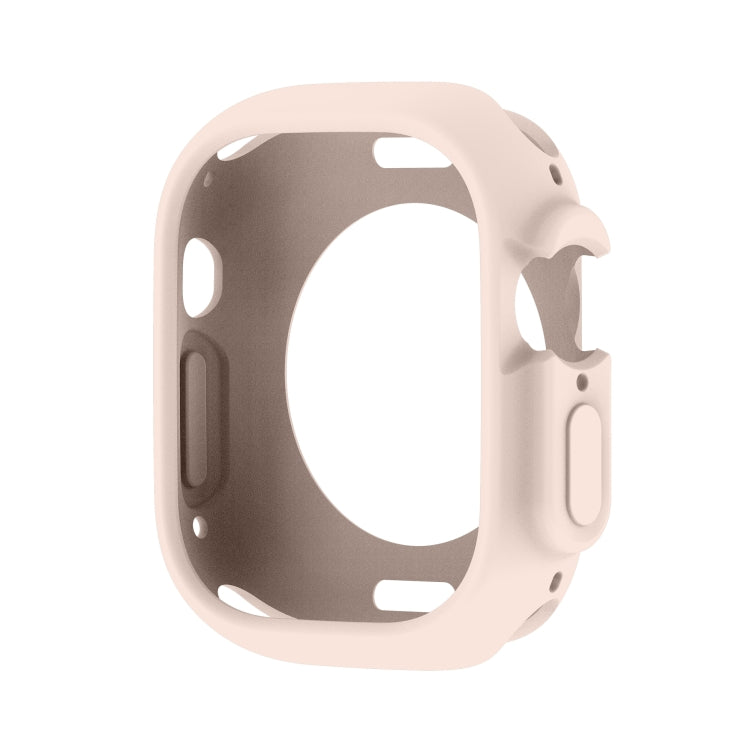 For Apple Watch Ultra 49mm Candy TPU Protective Case(Light Pink) - Watch Cases by buy2fix | Online Shopping UK | buy2fix