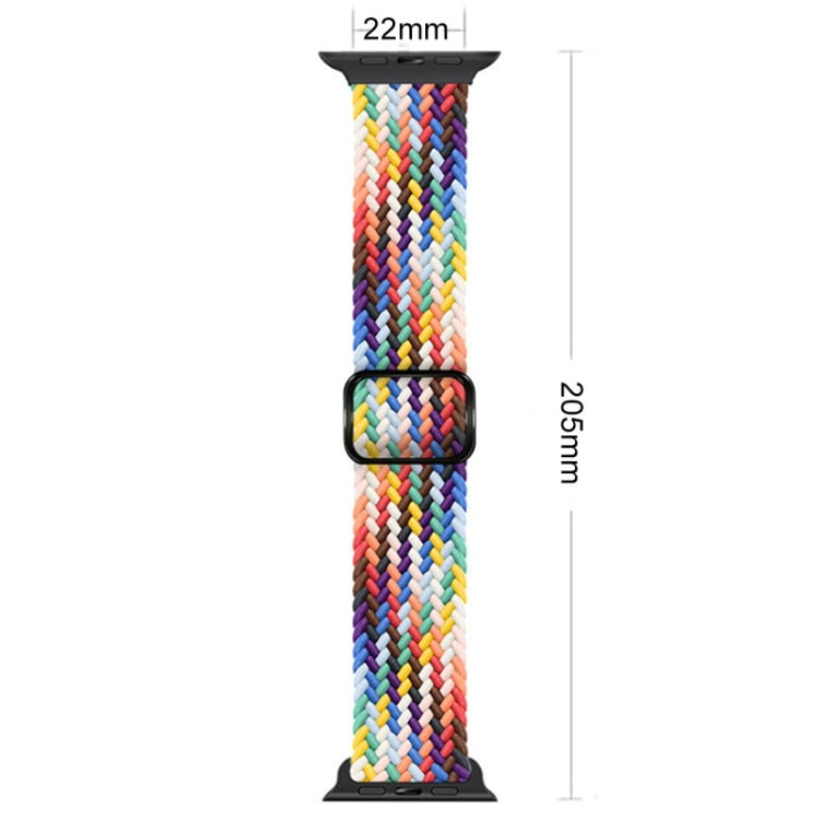 Buckle Nylon Braided Watch Band for Apple Watch Ultra 49mm&Watch Ultra 2 49mm / Series 9&8&7 45mm / SE 3&SE 2&6&SE&5&4 44mm / 3&2&1 42mm(Lavender) - Watch Bands by buy2fix | Online Shopping UK | buy2fix