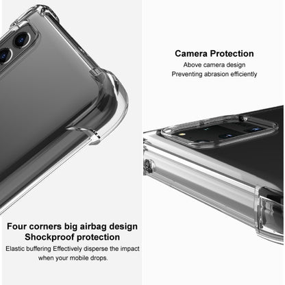 For iPhone 14 Pro Max imak Shockproof Airbag TPU Phone Case(Transparent Black) - iPhone 14 Pro Max Cases by imak | Online Shopping UK | buy2fix