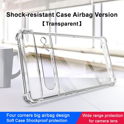 For Google Pixel 7 imak Shockproof Airbag TPU Phone Case(Transparent) - Google Cases by imak | Online Shopping UK | buy2fix