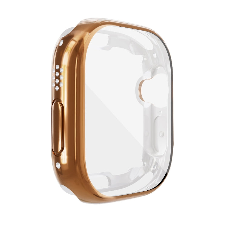 For Apple Watch 8 / 7 45mm All-inclusive Plating TPU Shockproof Case(Rose Gold) - Watch Cases by buy2fix | Online Shopping UK | buy2fix