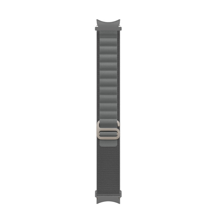 For Samsung Galaxy Watch5 / Watch5 Pro / Watch4 / Watch4 Classic Universal Nylon Loop Watch Band (Dark Gray) - Watch Bands by buy2fix | Online Shopping UK | buy2fix