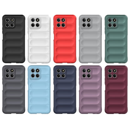 For Honor 8X 5G Magic Shield TPU + Flannel Phone Case(Dark Grey) - Honor Cases by buy2fix | Online Shopping UK | buy2fix