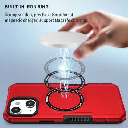 For iPhone 14 MagSafe Shockproof Armor Phone Case(Red) - iPhone 14 Cases by buy2fix | Online Shopping UK | buy2fix