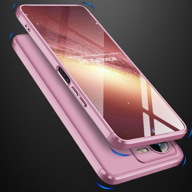 For vivo Y35 2022 GKK Three Stage Splicing Full Coverage PC Phone Case(Rose Gold) - vivo Cases by GKK | Online Shopping UK | buy2fix