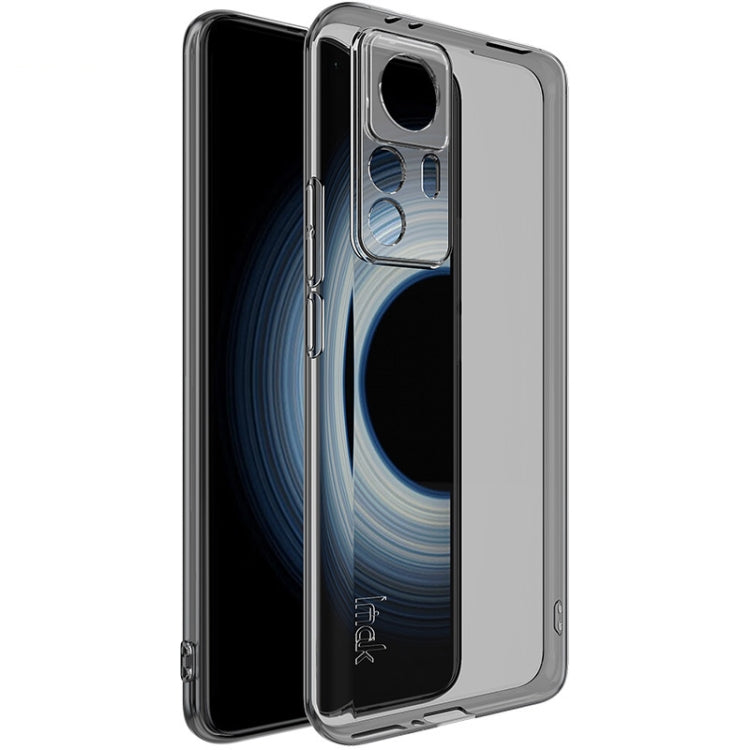 For Xiaomi 12T Pro 5G imak UX-5 Series Transparent Shockproof TPU Phone Case(Transparent Black) - Xiaomi Cases by imak | Online Shopping UK | buy2fix