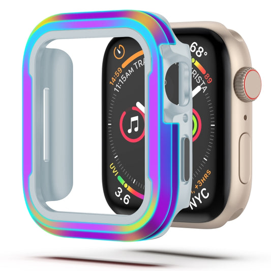 For Apple Watch Ultra 49mm Aluminum Alloy + TPU 2 in 1 Protective Case(Iridescent) - Watch Cases by buy2fix | Online Shopping UK | buy2fix