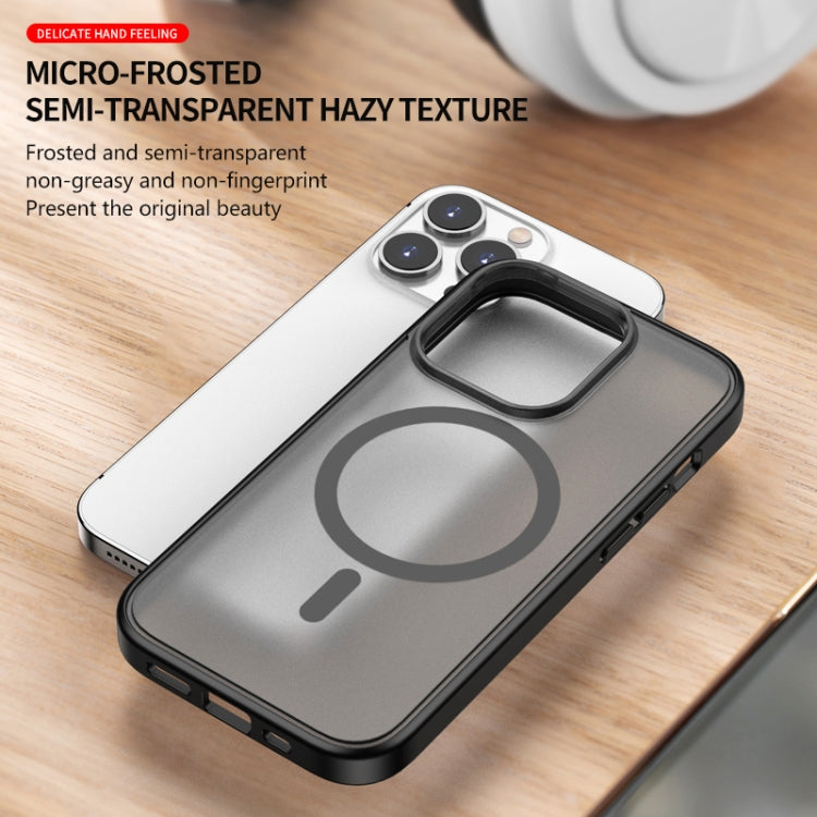 For iPhone 13 Pro Skin Feel Frosted Magsafe Phone Case(Black) - iPhone 13 Pro Cases by buy2fix | Online Shopping UK | buy2fix