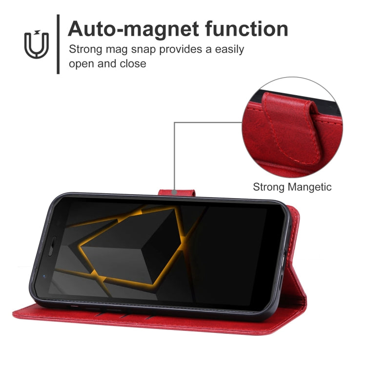 For Doogee S41 / S41 Pro Leather Phone Case(Red) - Doogee Cases by buy2fix | Online Shopping UK | buy2fix