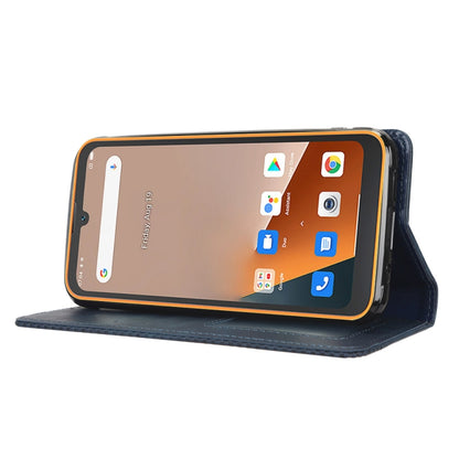 For Blackview BV5200 Magnetic Buckle Retro Texture Leather Phone Case(Blue) - More Brand by buy2fix | Online Shopping UK | buy2fix