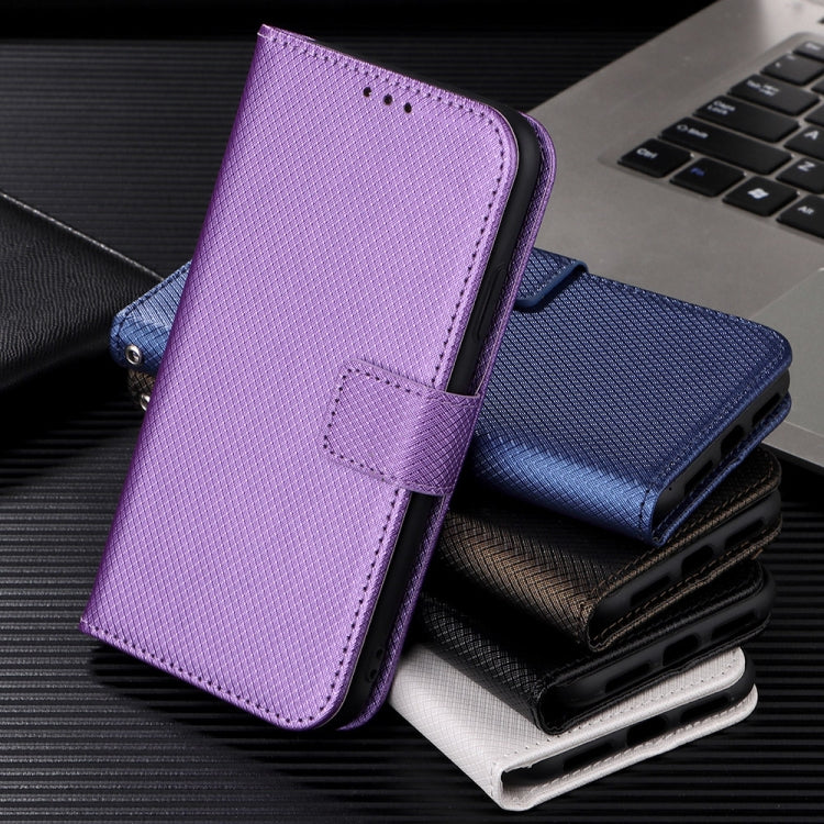 For Blackview BV5200 Diamond Texture Leather Phone Case(Purple) - More Brand by buy2fix | Online Shopping UK | buy2fix