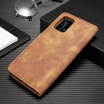 For Galaxy A31 DG.MING Crazy Horse Texture Flip Detachable Magnetic Leather Case with Holder & Card Slots & Wallet(Brown) - Galaxy Phone Cases by DG.MING | Online Shopping UK | buy2fix