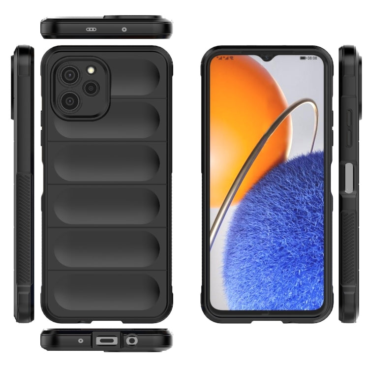 For Huawei nova Y61 Magic Shield TPU + Flannel Phone Case(Black) - Huawei Cases by buy2fix | Online Shopping UK | buy2fix