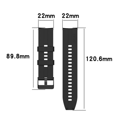 For Huawei Watch Buds 22mm Silicone Black Buckle Watch Band(White) - Watch Bands by buy2fix | Online Shopping UK | buy2fix