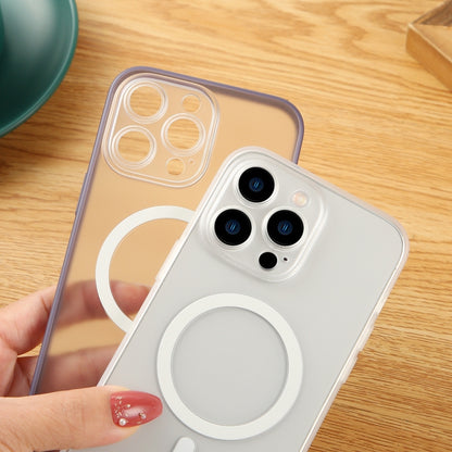 For iPhone 14 Pro Matte MagSafe Magnetic Phone Case(White) - iPhone 14 Pro Cases by buy2fix | Online Shopping UK | buy2fix