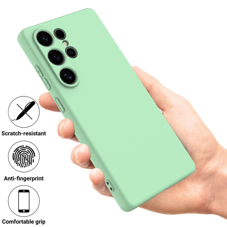 For Samsung Galaxy S25 Ultra Color Liquid Silicone Phone Case(Green) - Galaxy S25 Ultra 5G Cases by buy2fix | Online Shopping UK | buy2fix