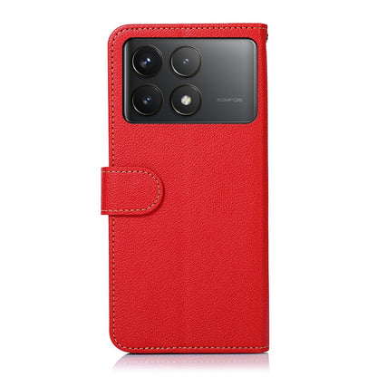 For Xiaomi Redmi K70 5G / K70 Pro 5G KHAZNEH Litchi Texture Leather RFID Phone Case(Red) - K70 Cases by buy2fix | Online Shopping UK | buy2fix