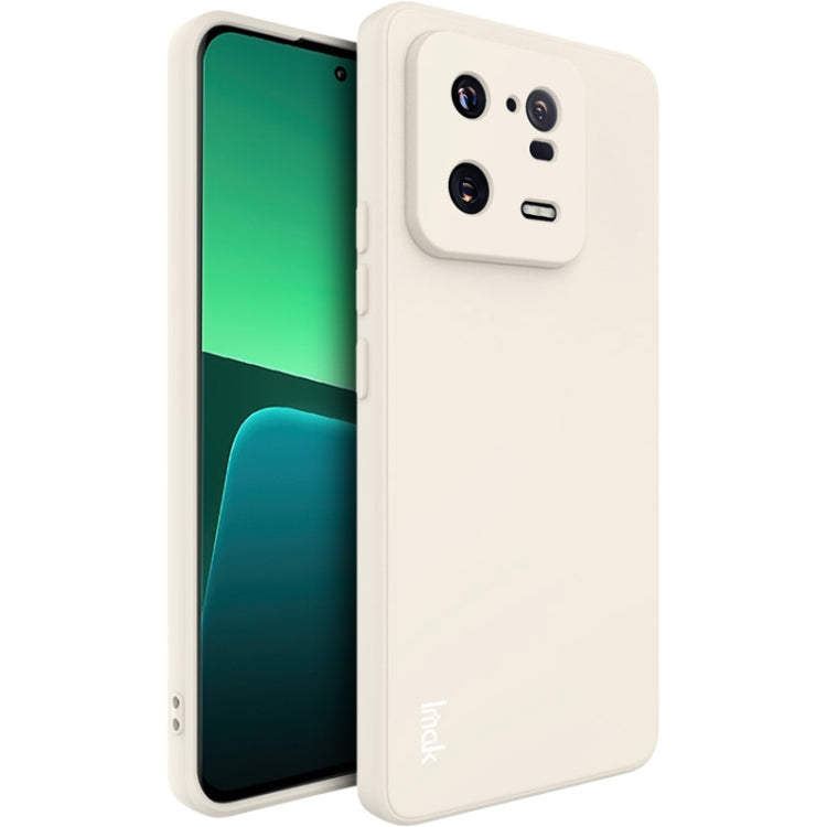 For Xiaomi 13 Pro 5G IMAK UC-4 Series Straight Edge TPU Soft Phone Case(White) - 13 Pro Cases by imak | Online Shopping UK | buy2fix