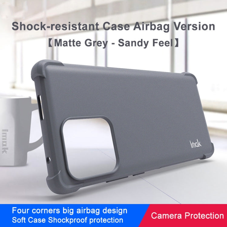 For Motorola Moto X40 5G imak Shockproof Airbag TPU Phone Case(Matte Grey) - Motorola Cases by imak | Online Shopping UK | buy2fix