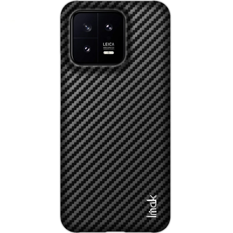 For Xiaomi 13 5G 7.98mm Glass Version IMAK Ruiyi Series Carbon Fiber PU + PC Phone Case(Black) - Xiaomi Cases by imak | Online Shopping UK | buy2fix