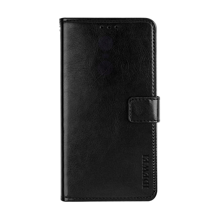 For Blackview R7 idewei Crazy Horse Texture Horizontal Flip Leather Case with Holder & Card Slots & Wallet(Black) - More Brand by idewei | Online Shopping UK | buy2fix