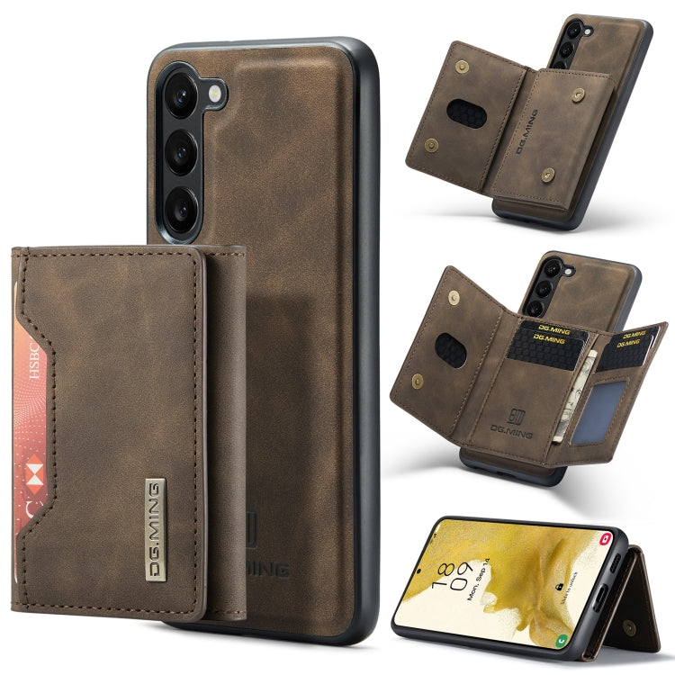 For Samsung Galaxy S23+ 5G DG.MING M2 Series 3-Fold Multi Card Bag + Phone Case(Coffee) - Galaxy S23+ 5G Cases by DG.MING | Online Shopping UK | buy2fix