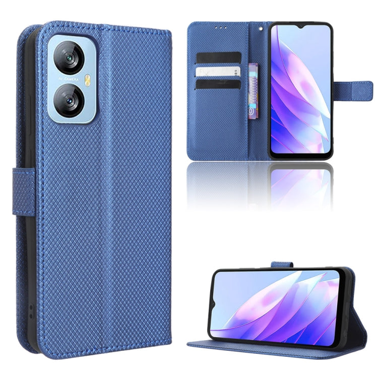 For Blackview A52 Diamond Texture Leather Phone Case(Blue) - More Brand by buy2fix | Online Shopping UK | buy2fix