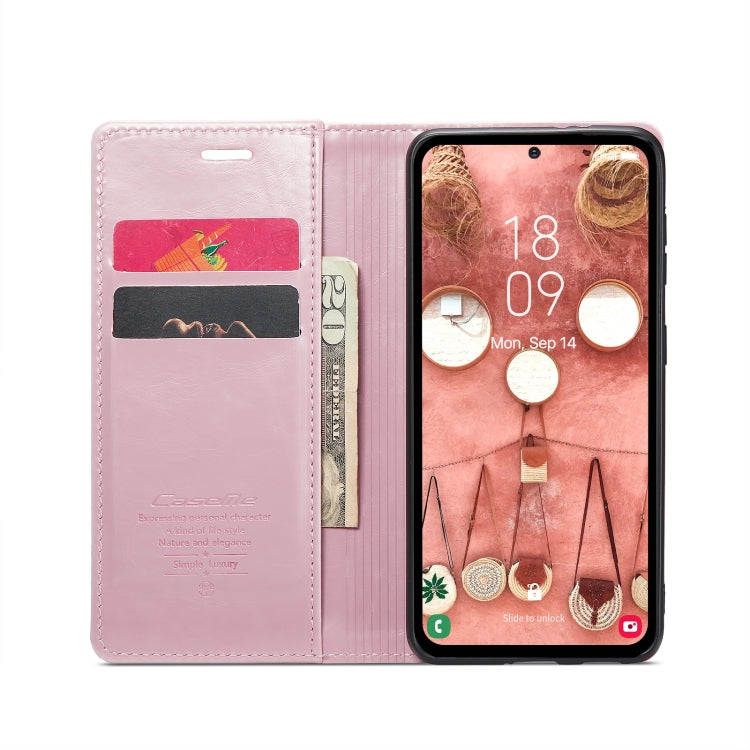 For Samsung Galaxy A54 5G CaseMe 003 Crazy Horse Texture Leather Phone Case(Rose Gold) - Galaxy Phone Cases by CaseMe | Online Shopping UK | buy2fix