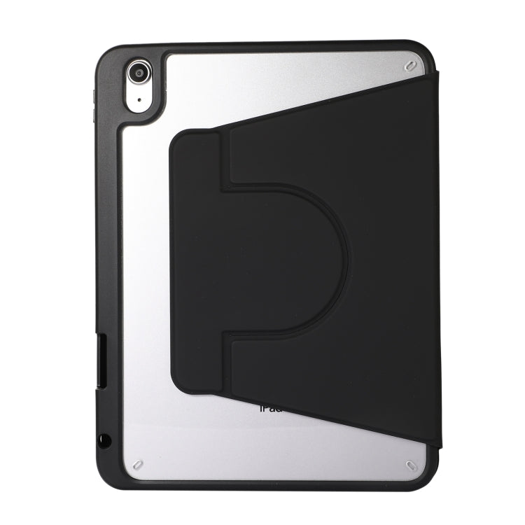 2 in 1 Acrylic Split Rotating Leather Tablet Case For iPad Air 11 2024 / 2022 / 2020 10.9(Black) - iPad Air (2022) / (2020) 10.9 Cases by buy2fix | Online Shopping UK | buy2fix