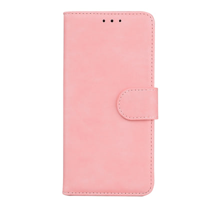 For OnePlus 11 Skin Feel Pure Color Flip Leather Phone Case(Pink) - OnePlus Cases by buy2fix | Online Shopping UK | buy2fix