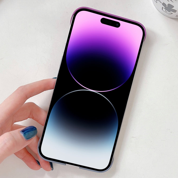 For iPhone XR Frameless Skin Feel Gradient Phone Case(Pink + Light Blue) - More iPhone Cases by buy2fix | Online Shopping UK | buy2fix