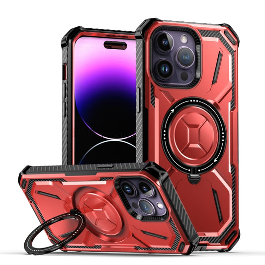 For iPhone 13 Pro Max Armor Series Holder Phone Case(Red) - iPhone 13 Pro Max Cases by buy2fix | Online Shopping UK | buy2fix