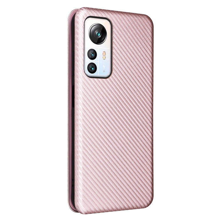 For Blackview A85 Carbon Fiber Texture Flip Leather Phone Case(Pink) - More Brand by buy2fix | Online Shopping UK | buy2fix