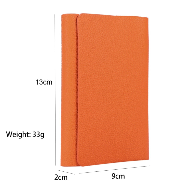 For IQOS ILUMA ONE Litchi Pattern Electronic Cigarette Leather Storage Bag(Orange) - E Cigarette Accessories by buy2fix | Online Shopping UK | buy2fix