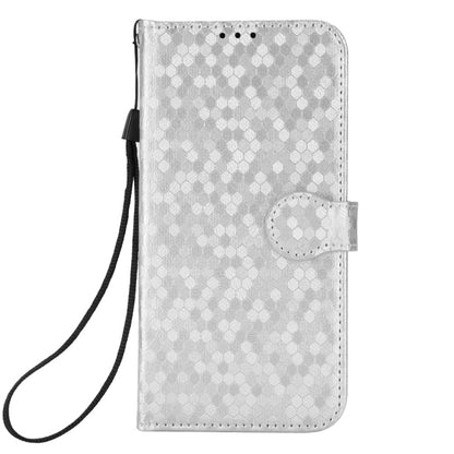 For Blackview A85 Honeycomb Dot Texture Leather Phone Case(Silver) - More Brand by buy2fix | Online Shopping UK | buy2fix