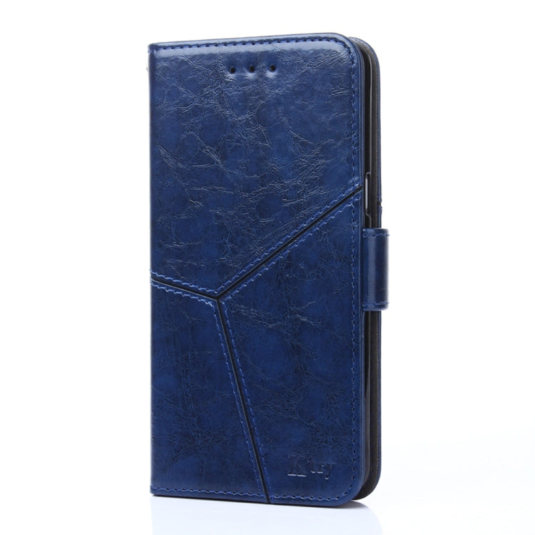 For Blackview A85 Geometric Stitching Flip Leather Phone Case(Blue) - More Brand by buy2fix | Online Shopping UK | buy2fix