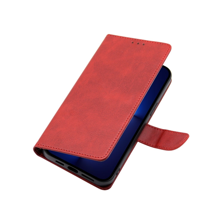 For Blackview A85 Calf Texture Buckle Flip Leather Phone Case(Red) - More Brand by buy2fix | Online Shopping UK | buy2fix