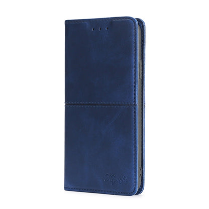 For Blackview A85 Cow Texture Magnetic Horizontal Flip Leather Phone Case(Blue) - More Brand by buy2fix | Online Shopping UK | buy2fix