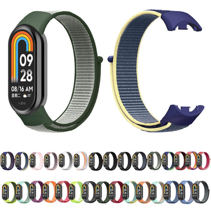 For Xiaomi Mi Band 8 Loop Nylon Watch Band(Blue) - Watch Bands by buy2fix | Online Shopping UK | buy2fix