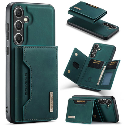 For Samsung Galaxy S24+ 5G DG.MING M2 Series 3-Fold Multi Card Bag + Magnetic Phone Case(Green) - Galaxy S24+ 5G Cases by DG.MING | Online Shopping UK | buy2fix