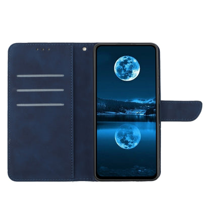 For Xiaomi 14 Pro Stitching Embossed Leather Phone Case(Blue) - 14 Pro Cases by buy2fix | Online Shopping UK | buy2fix